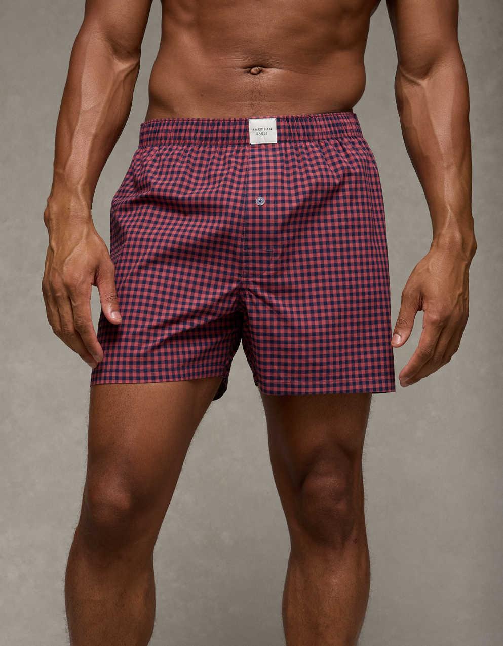 AEO Stretch Plaid Classic Boxer Short