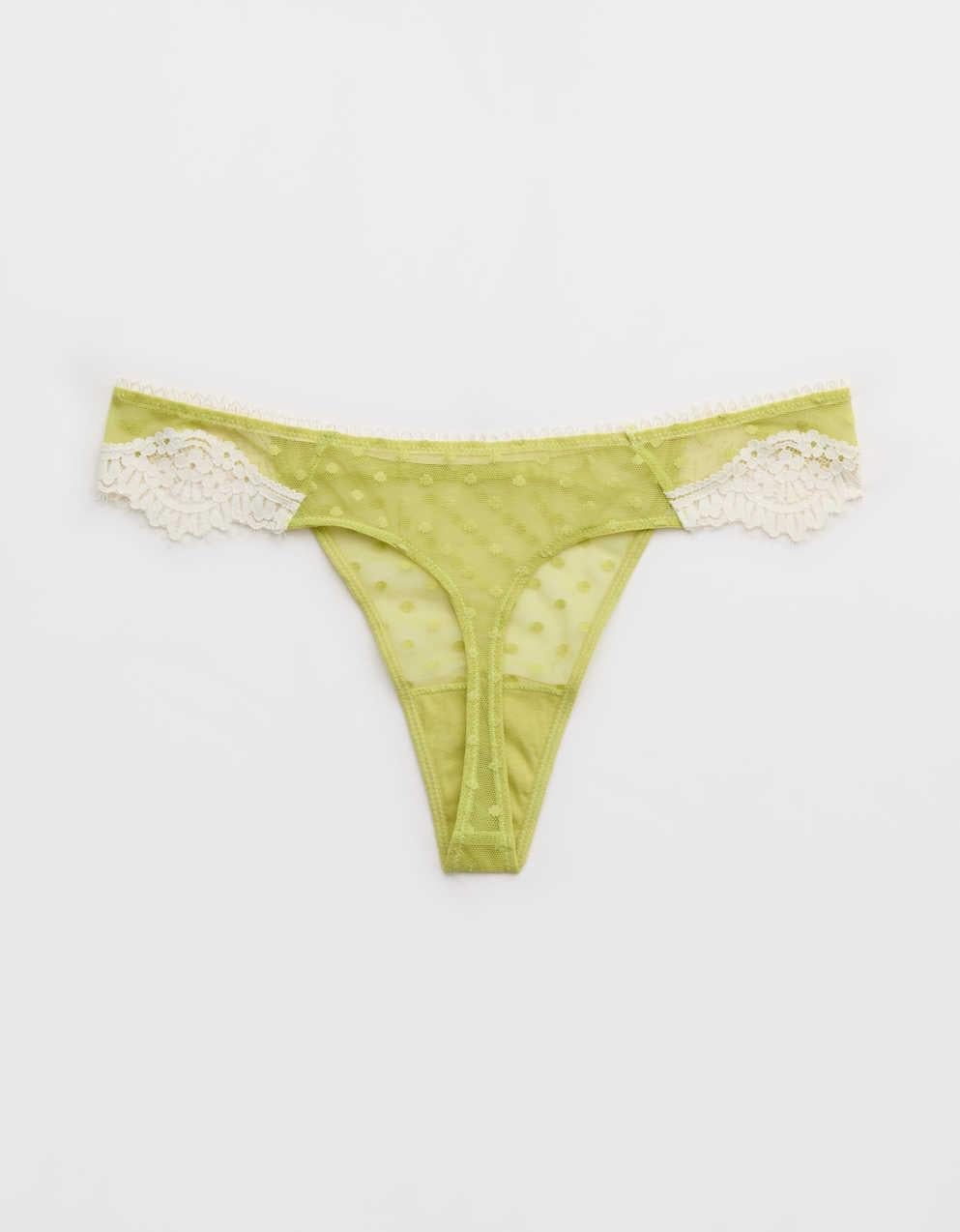 Show Off Sheer Happiness Lace Thong Underwear