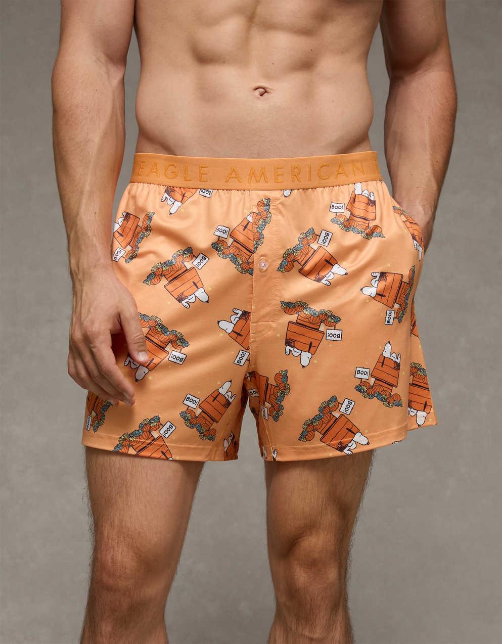 AEO Men's Halloween Snoopy Ultra Soft Pocket Boxer Short