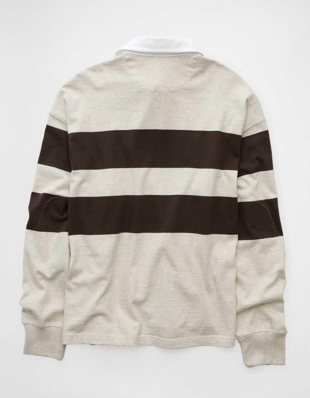 AE Long Sleeve Boxy Rugby Polo Shirt