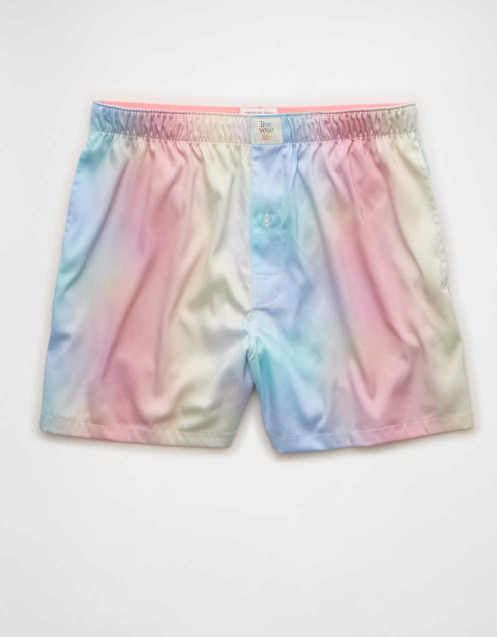 AEO Pride 男士緞面口袋平腳內褲