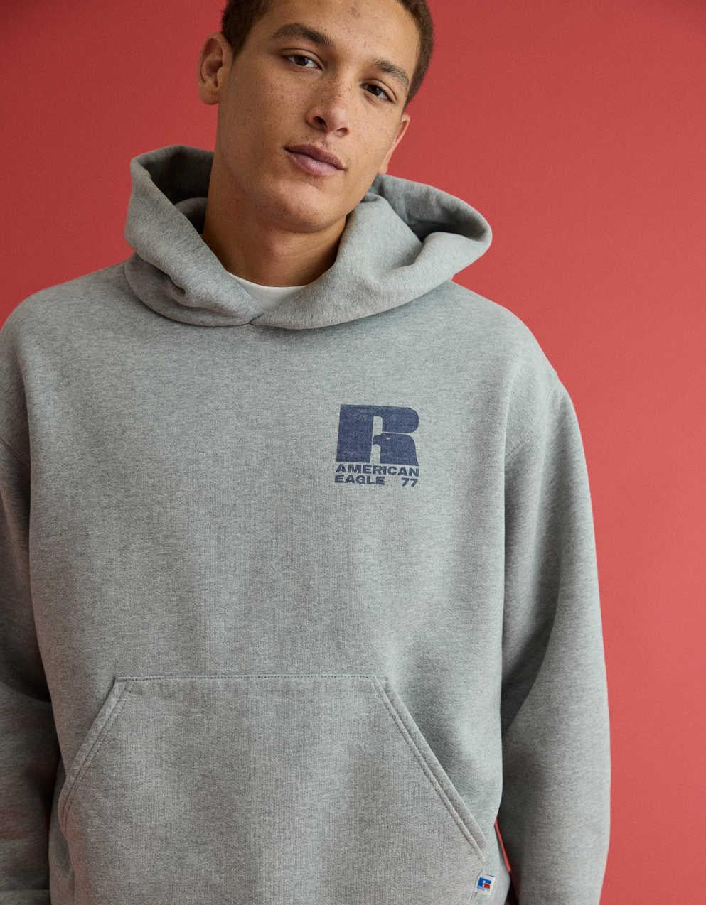 AE x Russell Athletic連帽衫