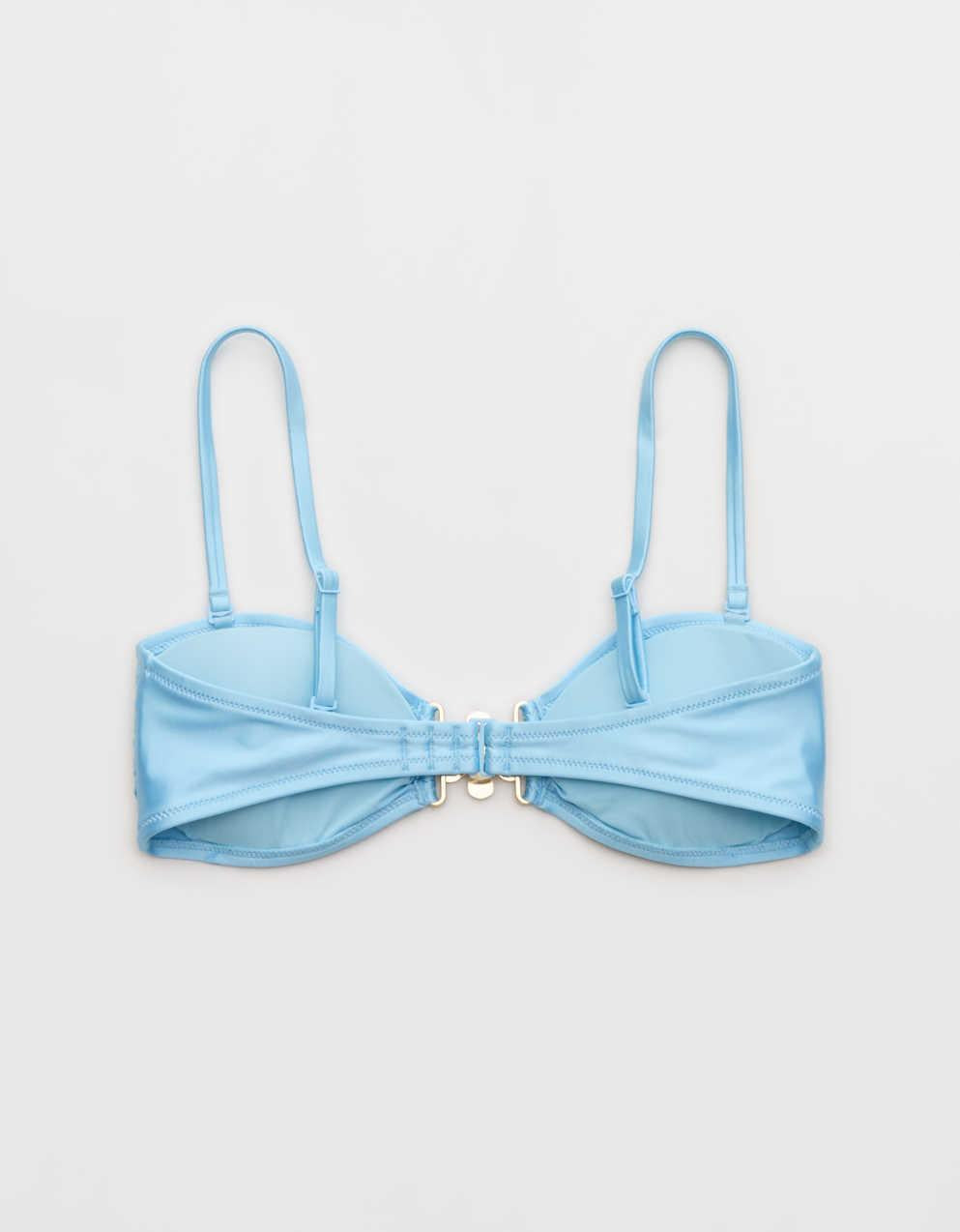 Aerie 碎花開襟比基尼上衣