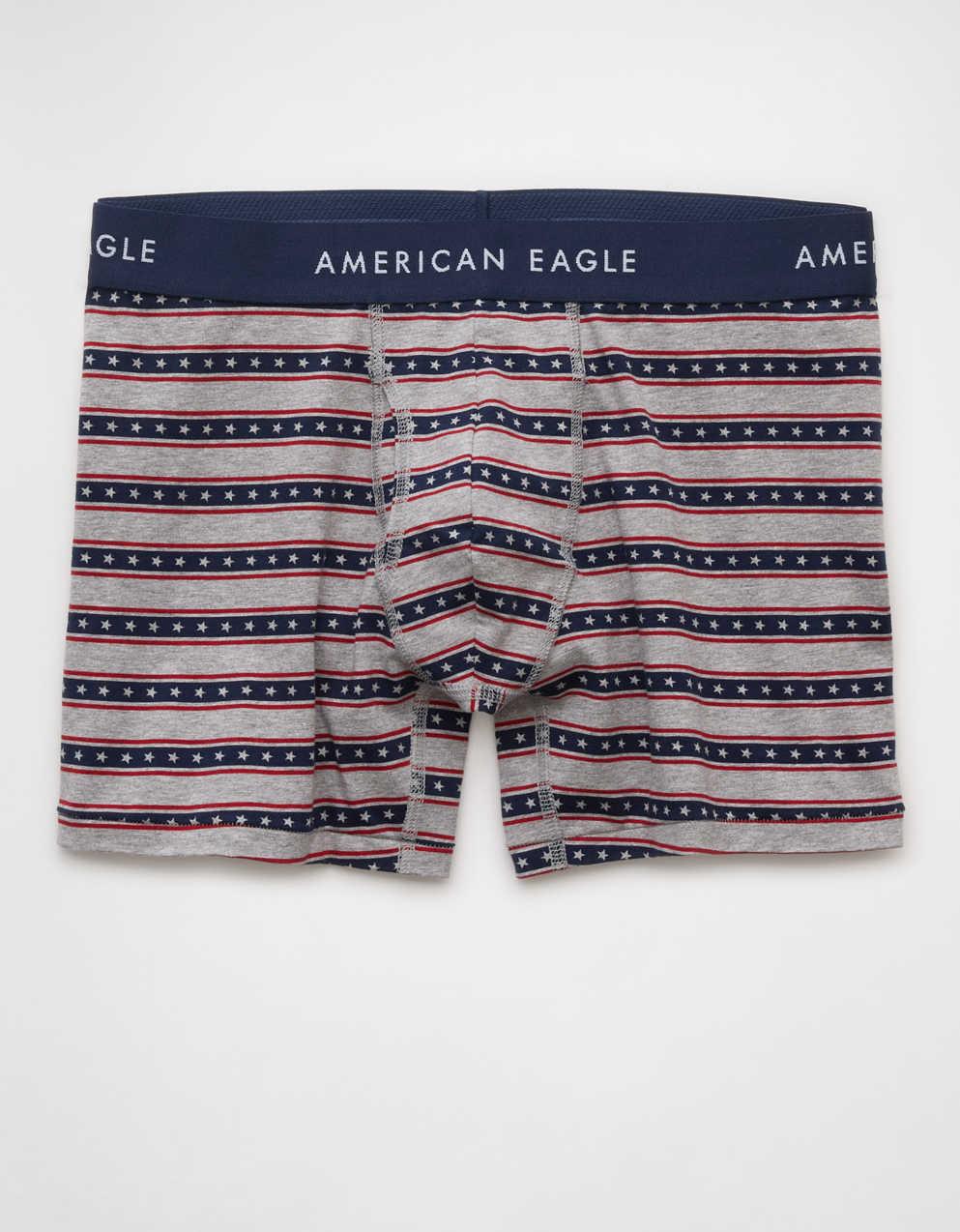 AEO 男士美國圖案 4.5' 經典平腳內褲