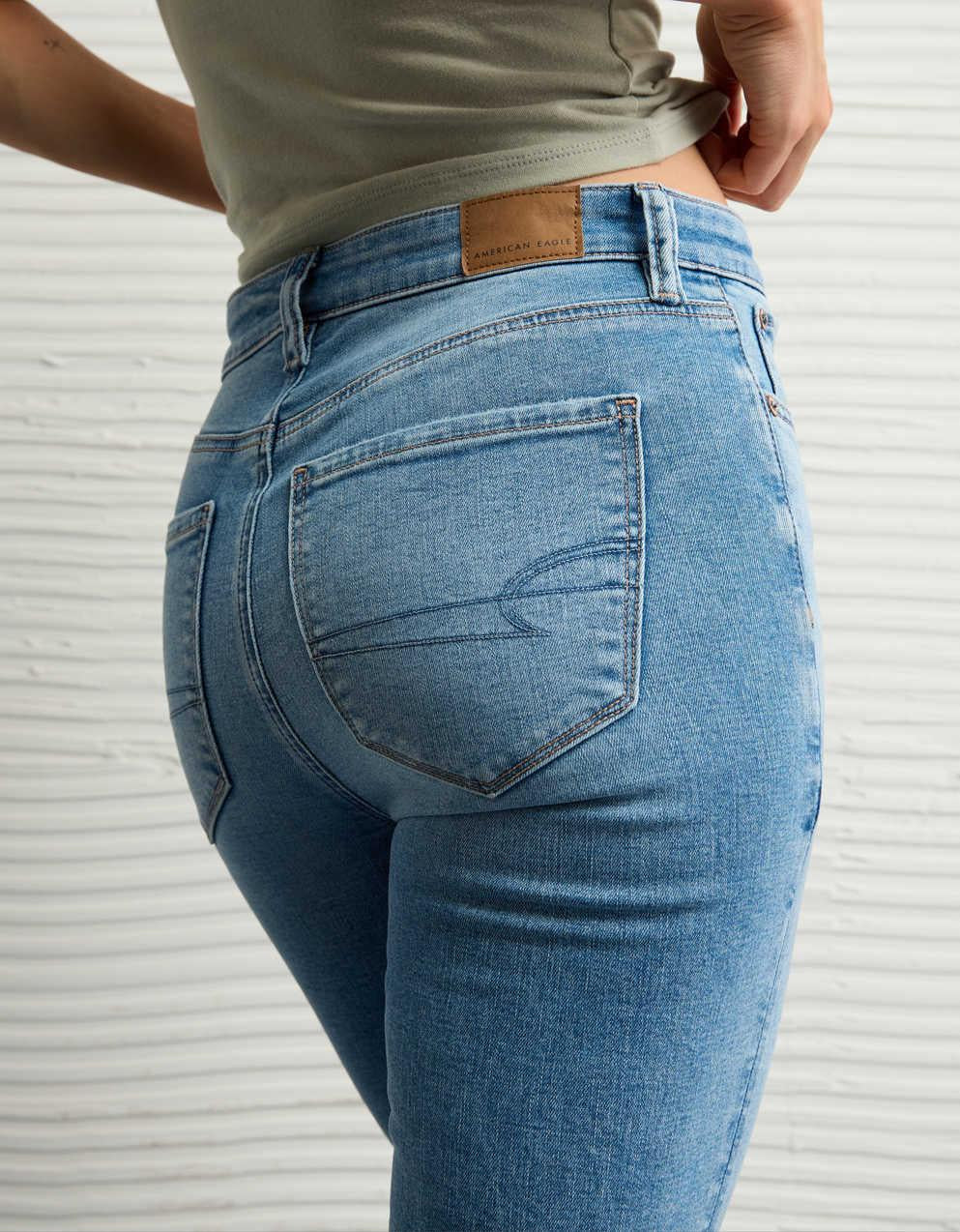 AE Next Level Ripped Super High-Waisted Flare Jean