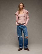 AE Waffle Long Sleeve Button-Up Tee