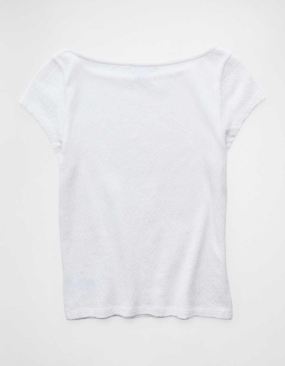 AE V-Neck Textured T-Shirt