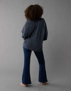 AE Big Hug Notch Neck Waffle Sweatshirt