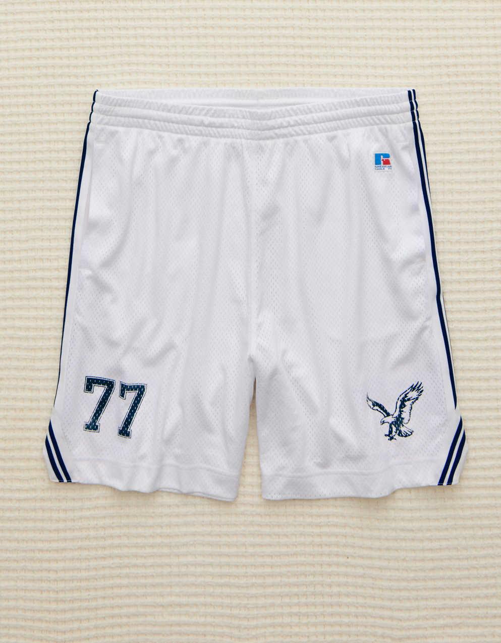AE x Russell Athletic網眼 7 吋短褲