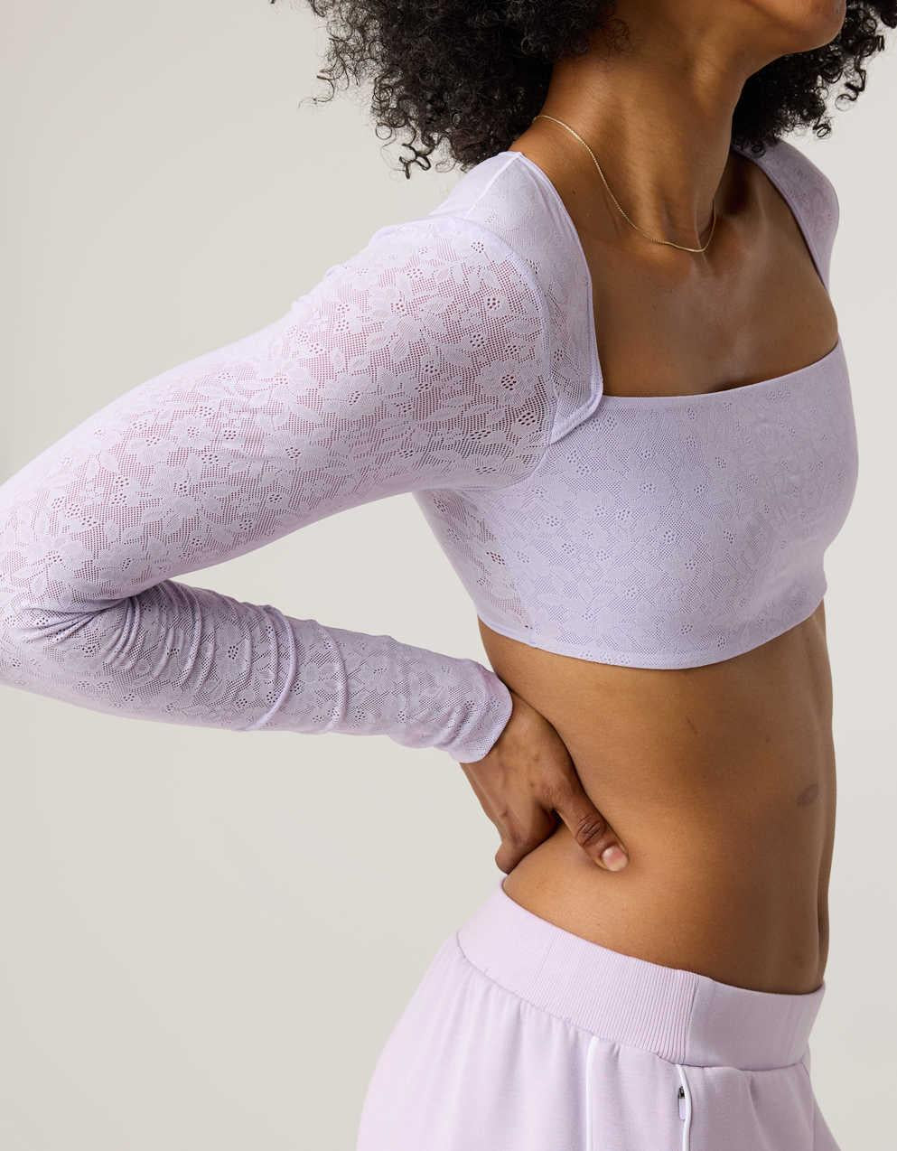 OFFLINE By Aerie Real Me 蕾絲長袖文胸上衣