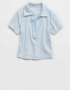 Aerie 短版Polo T 恤
