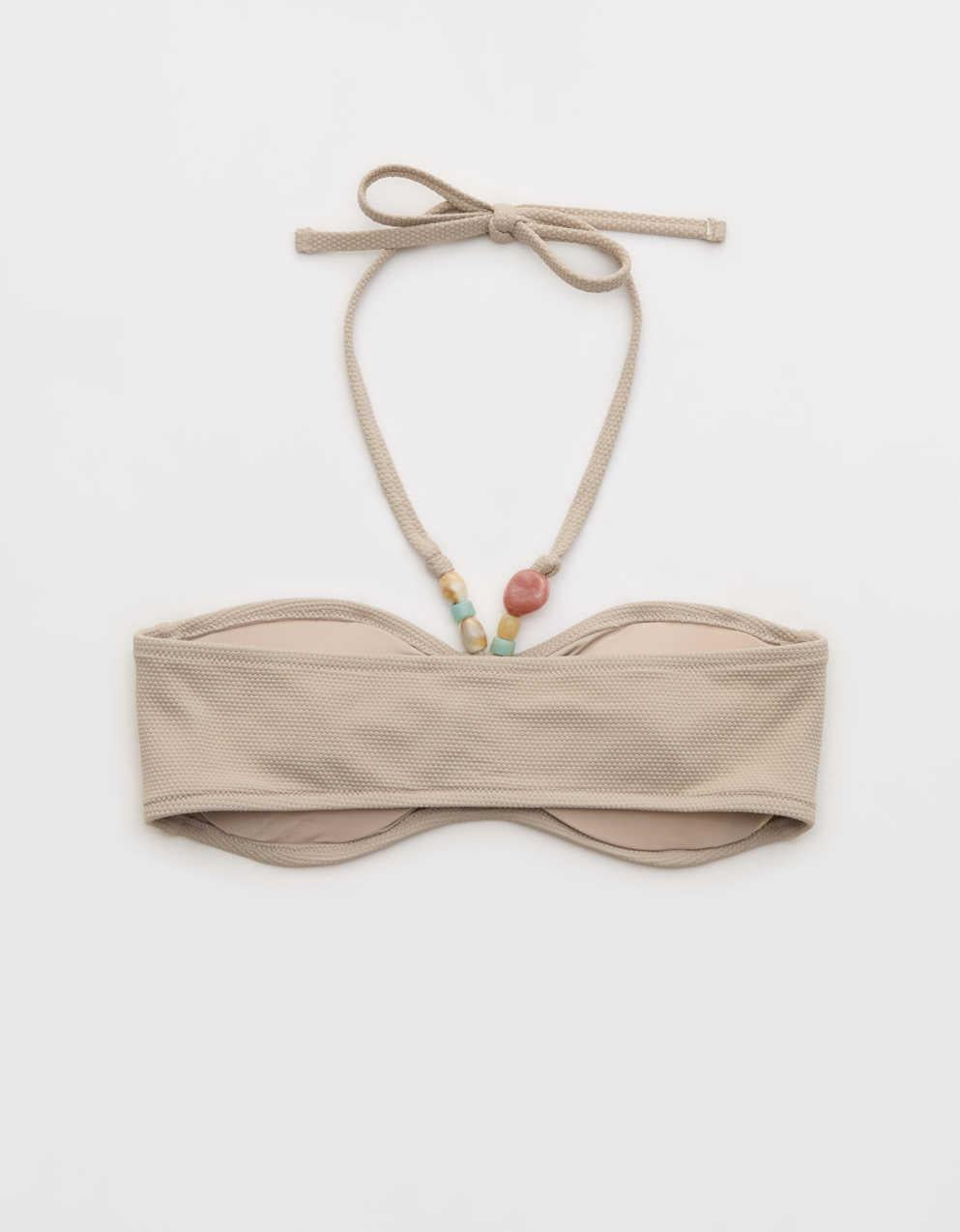 Aerie Pique羅紋荷葉邊比基尼上衣