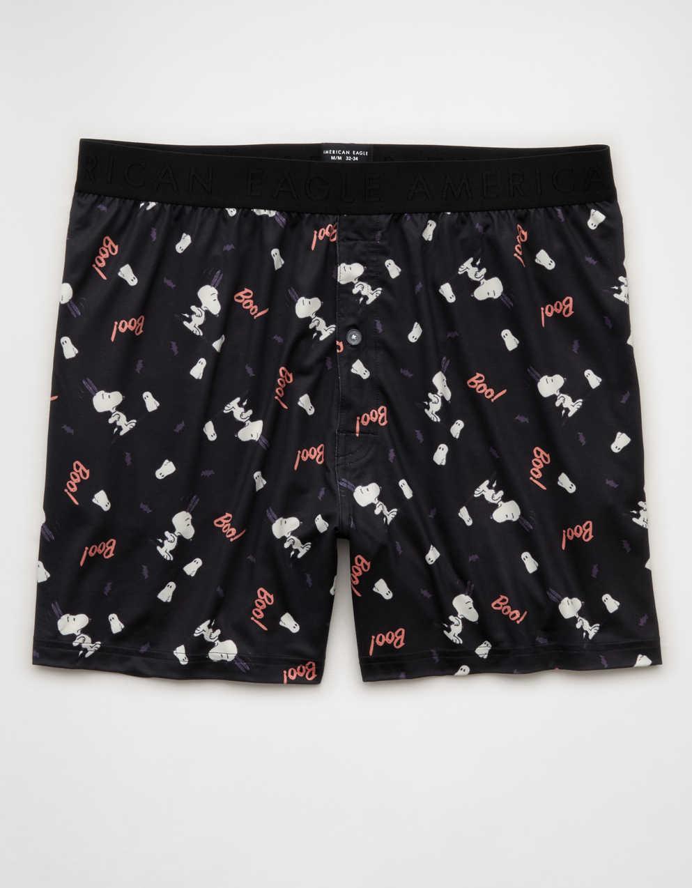 AEO 男士萬聖節 Snoopy 超柔軟口袋平腳內褲