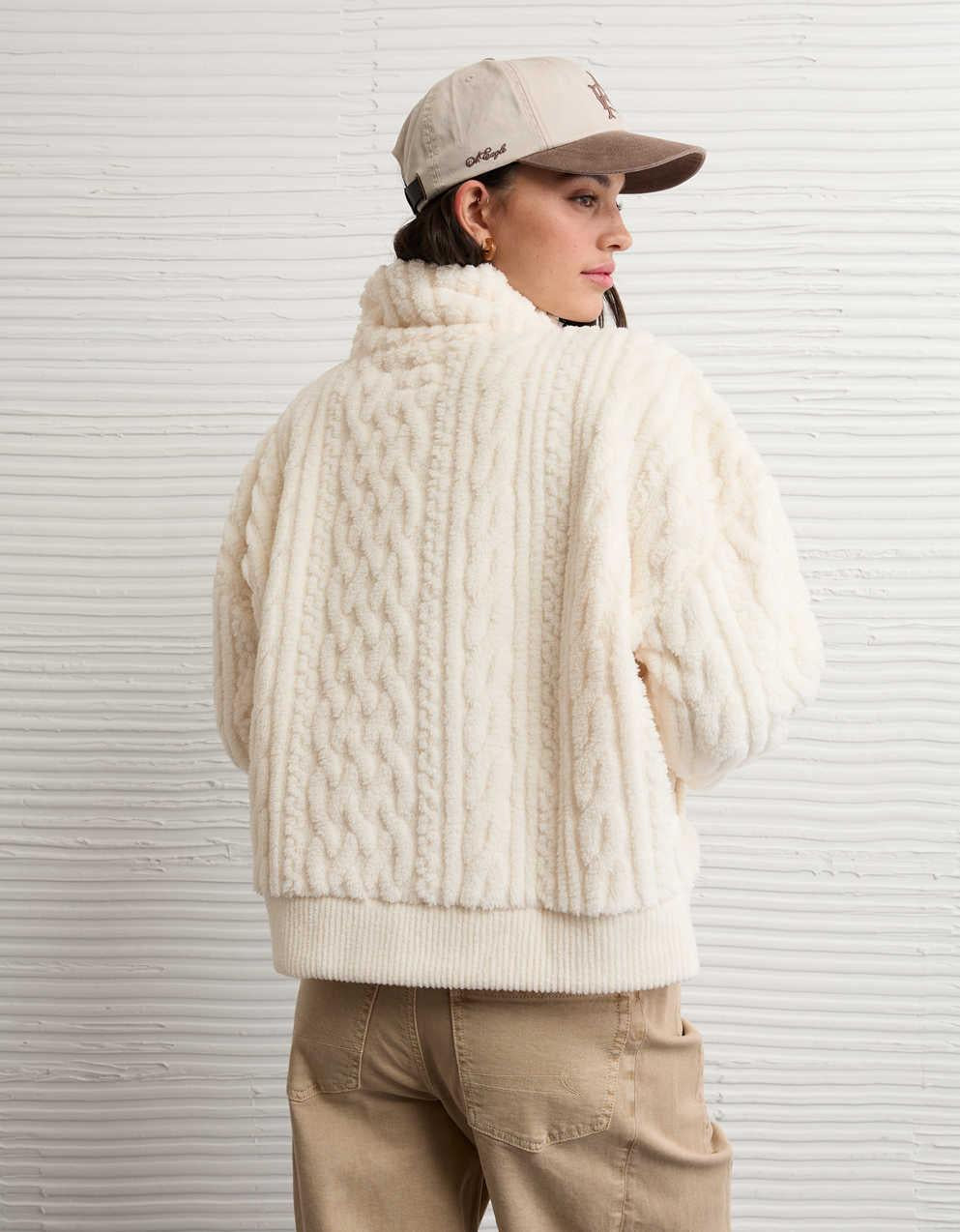 AE Cable Sherpa全拉鍊運動衫