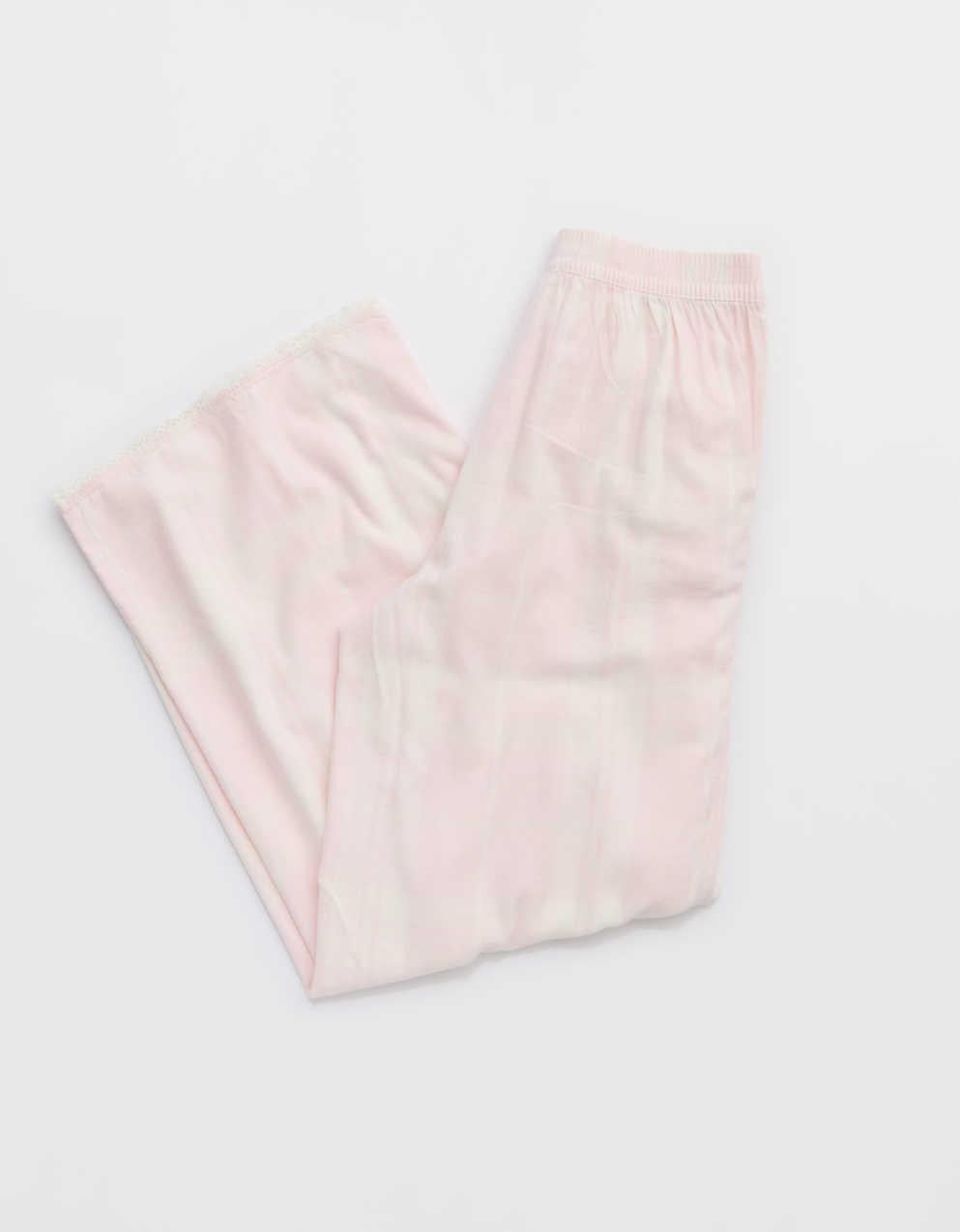 Aerie 格紋法蘭絨寬腿褲