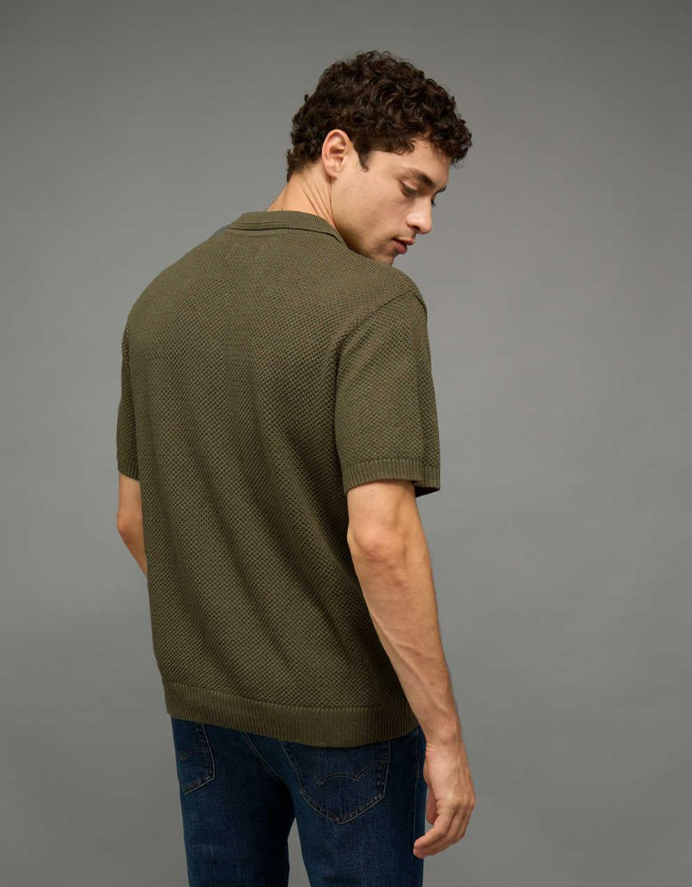 AE Pique Sweater Polo Shirt