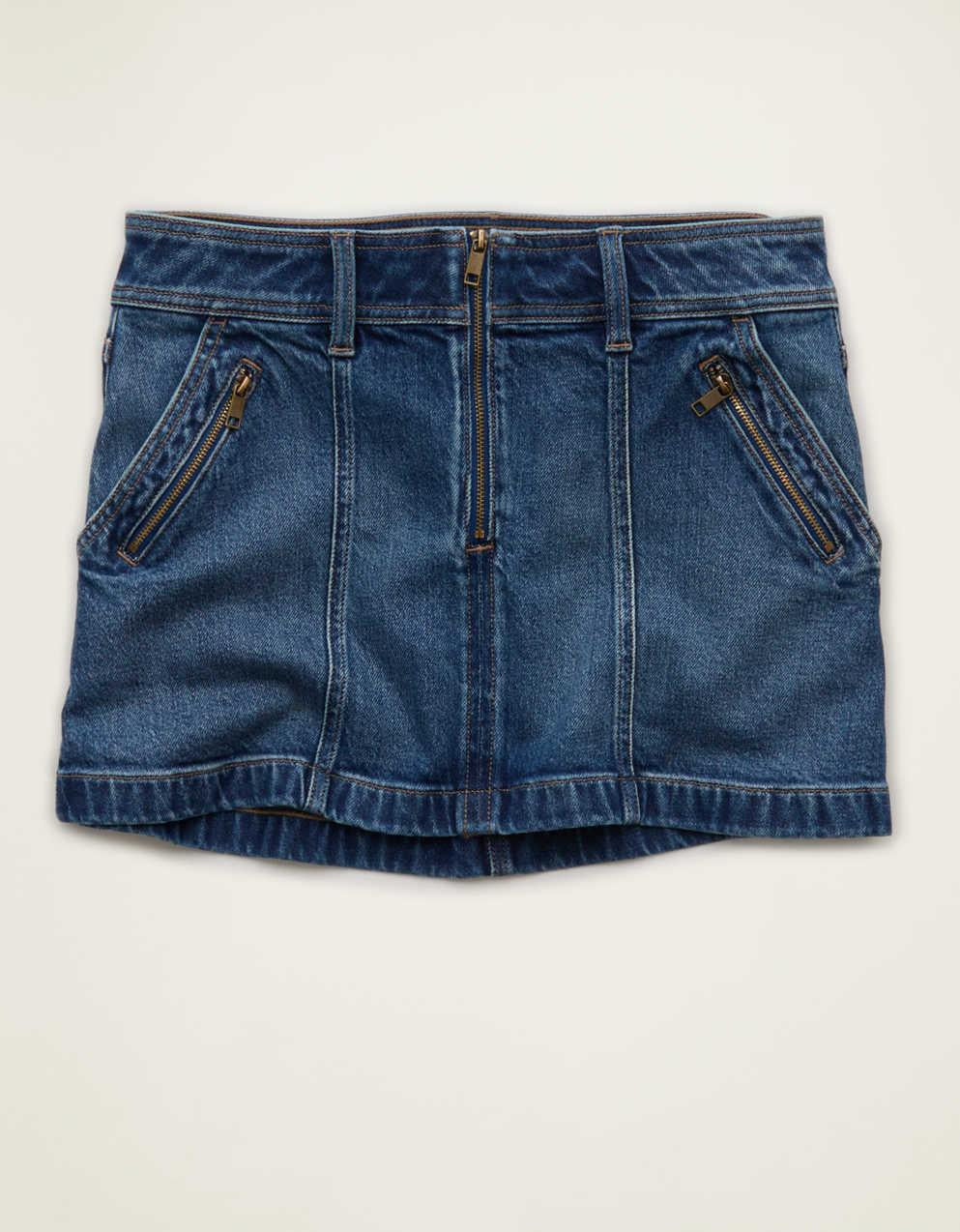 AE Low-Rise A-Line Mini Skirt