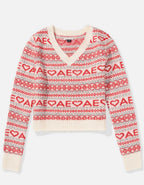 AE Shrunken V 領Fairisle 冷衫