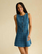 AE Plaid Denim Mini Dress