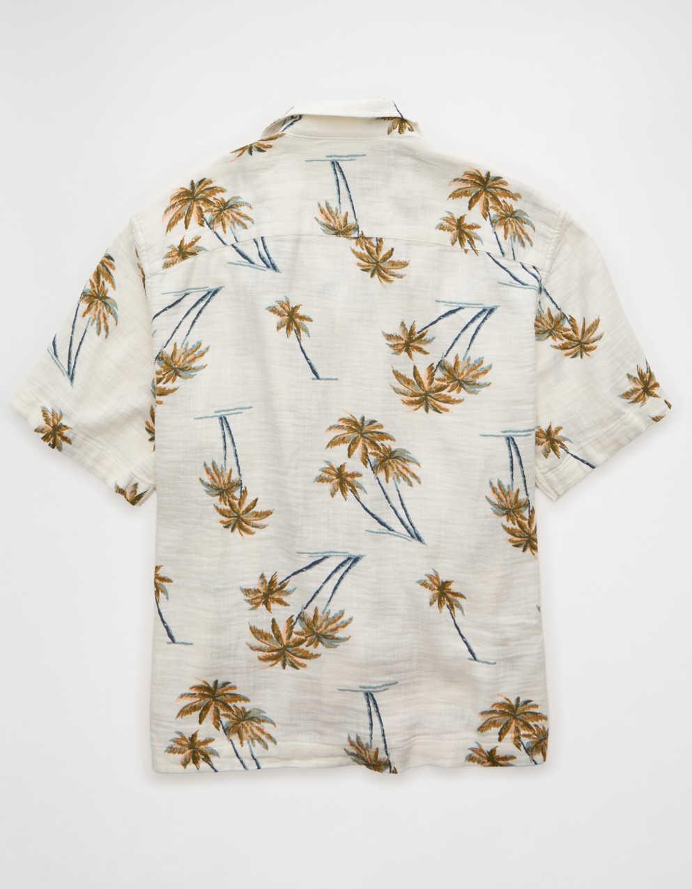 AE Relaxed Short-Sleeve Button-Up Shirt