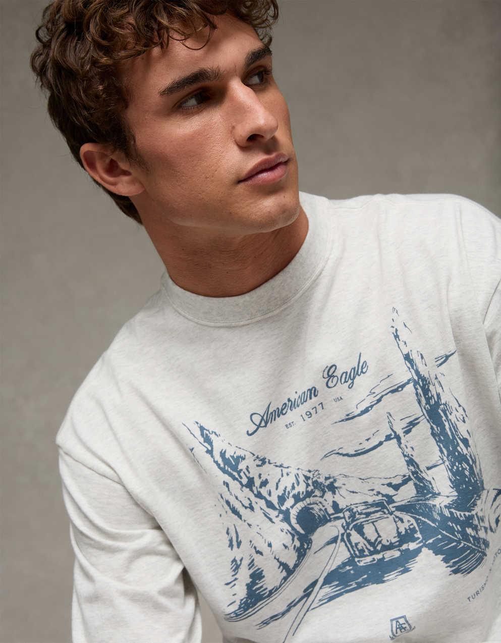 AE Boxy Long Sleeve Graphic T-Shirt