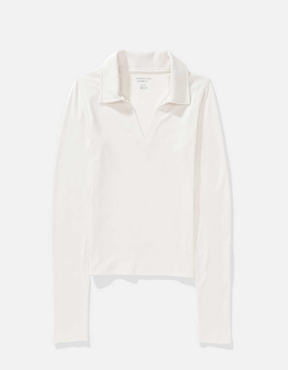 AE 長袖毛絨 Polo T 恤