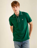AE Logo Standard Fit Pique Polo Shirt
