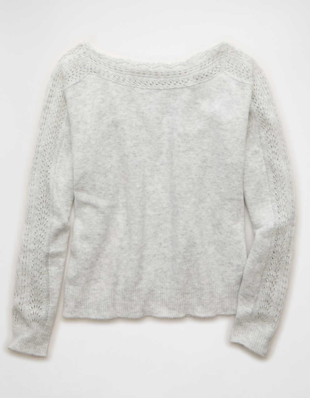 AE Whoa So Soft Lace Sweater