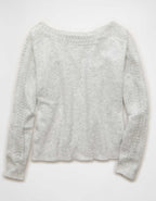 AE Whoa So Soft Lace Sweater