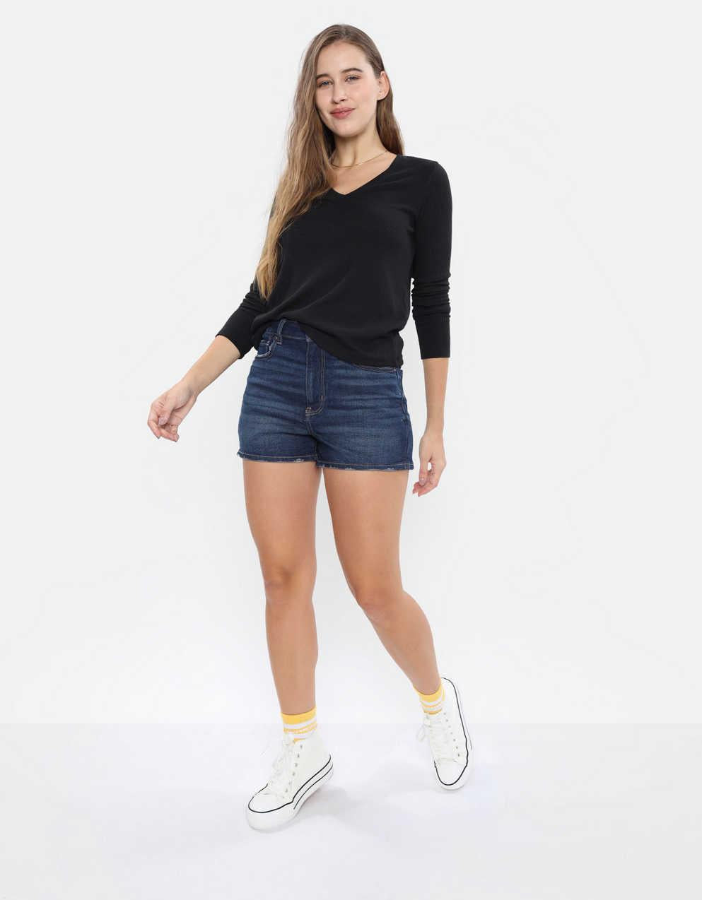 AE Plush Long-Sleeve V-Neck Tee