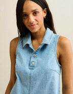 AE Denim Polo Mini Dress