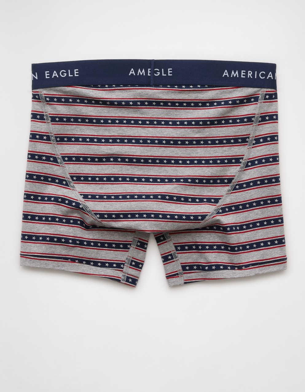 AEO 男士美國圖案 4.5' 經典平腳內褲