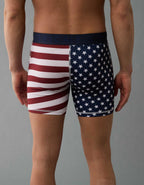 AEO Men's Stars & Stripes 6" Classic Cotton Boxer Brief