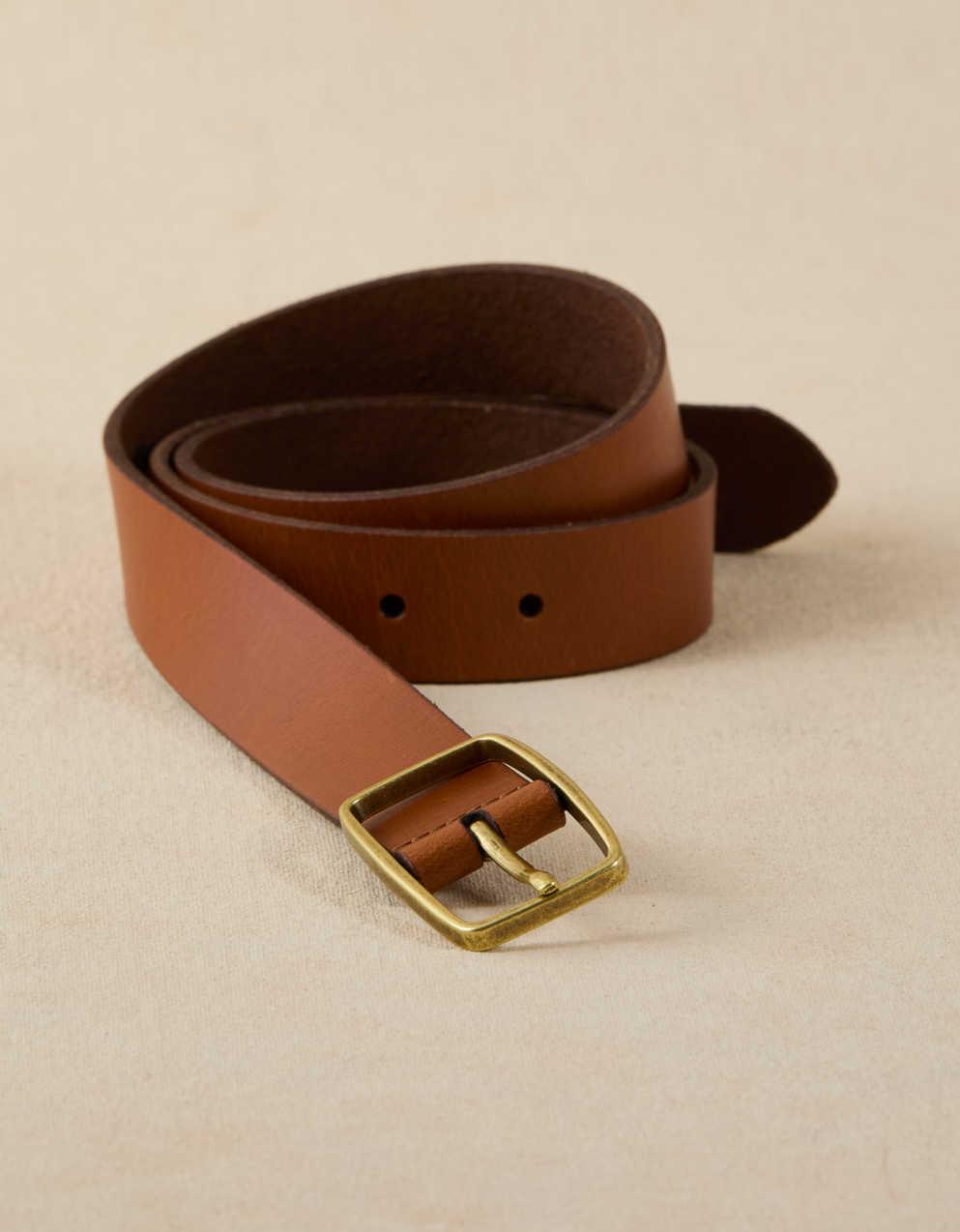 AE Rectangle Buckle Leather Belt