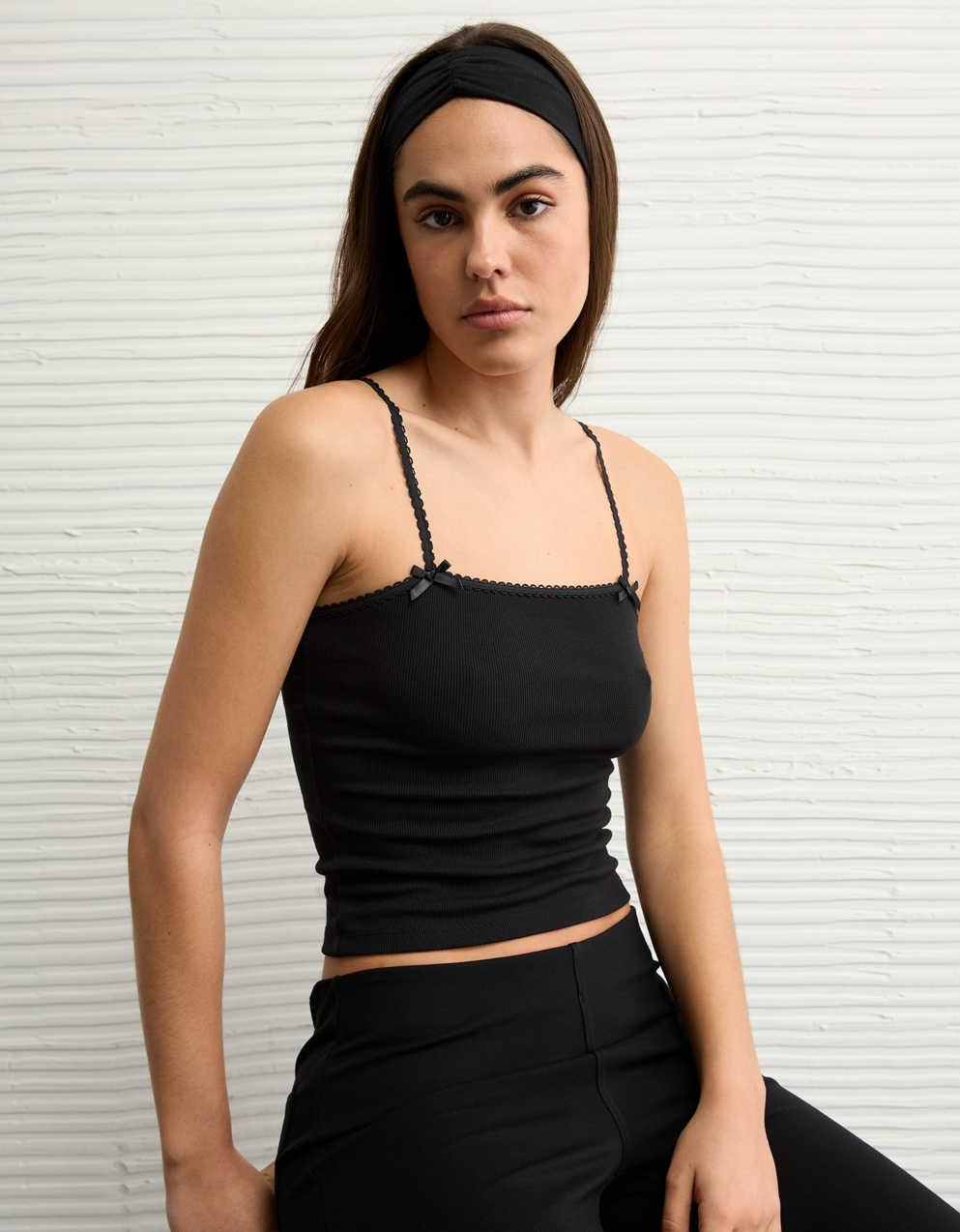 AE 蕾絲飾邊吊帶背心