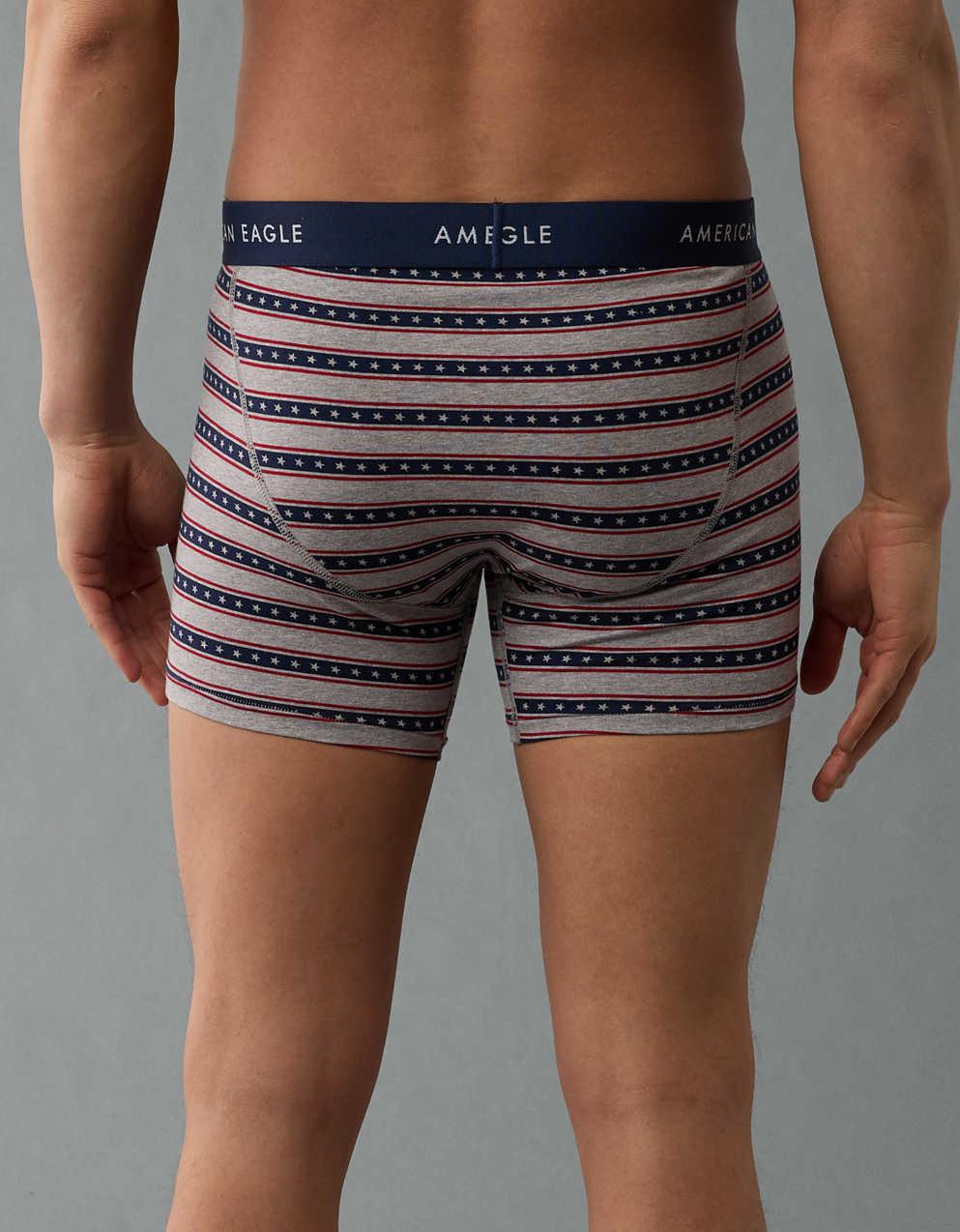 AEO 男士美國圖案 4.5"經典平腳內褲