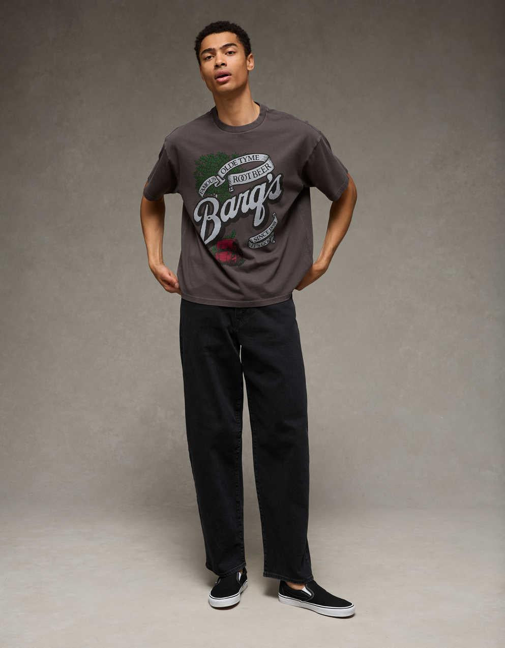 AE Boxy Fit Barq's Graphic T-Shirt