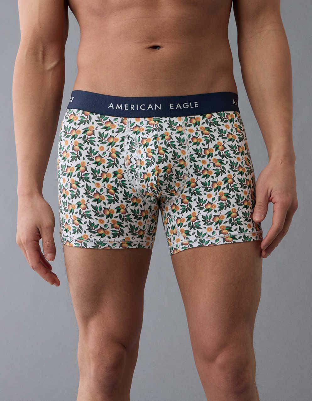 AEO Men's Orange Tree 4.5" Classic Boxer Brief