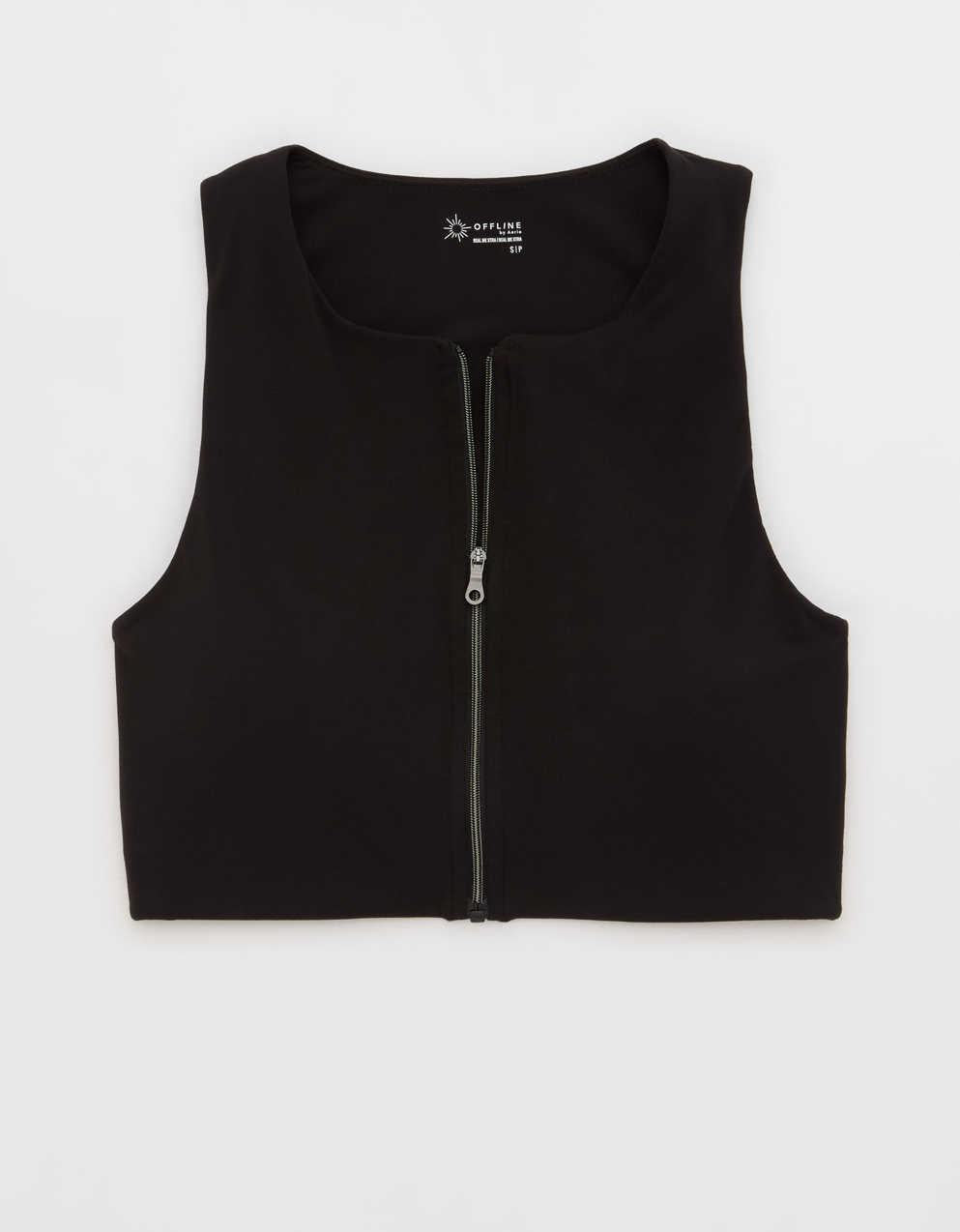 OFFLINE Aerie Real Me XTRA 拉鍊長版運動胸圍