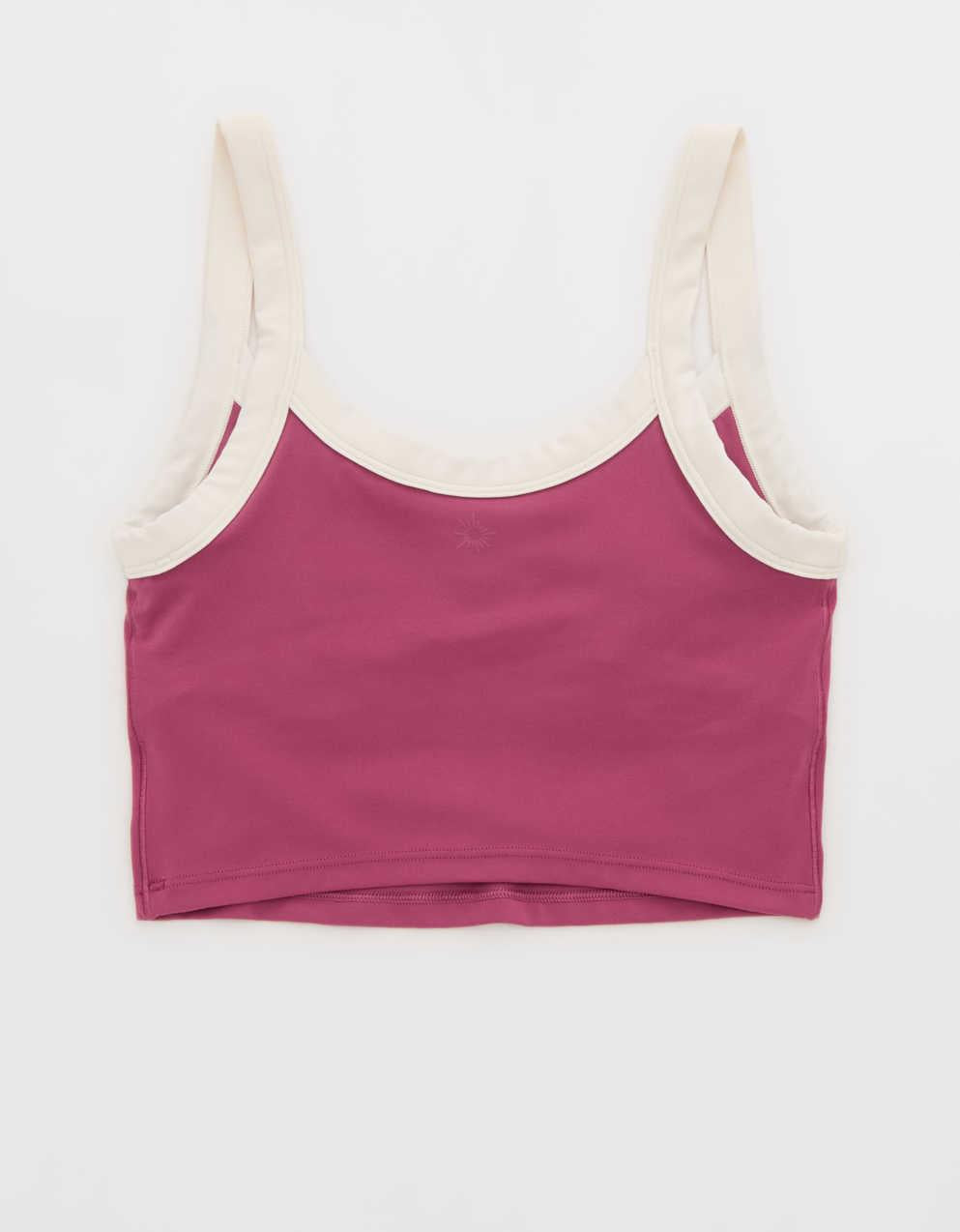 Offline By Aerie Real Me Low Key Ringer Longline Sports Bra