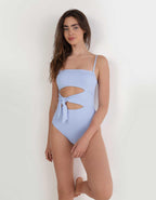 Aerie 羅紋包裹領帶一件式