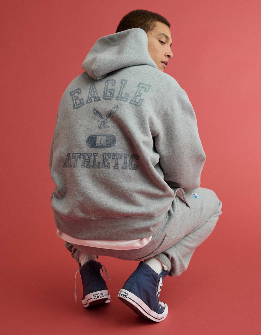 AE x Russell Athletic連帽衫