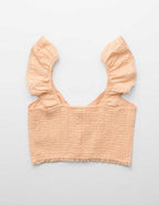 Aerie Seersucker 短版背心