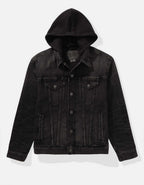 AE Hooded Denim Trucker Jacket