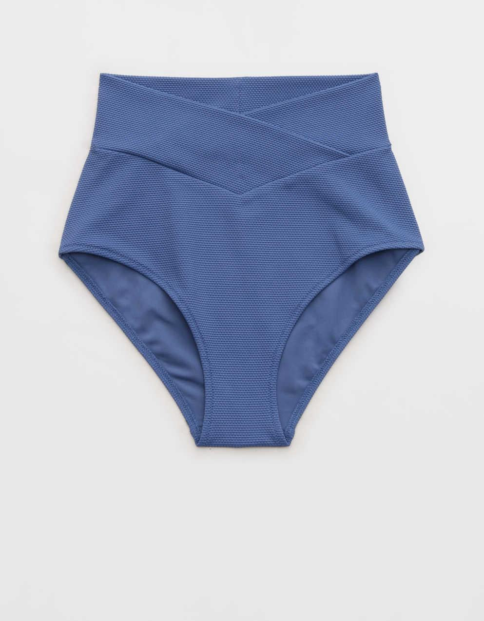 Aerie Pique高腰全覆蓋比基尼泳褲