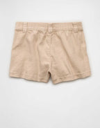 AE Stretch High-Waisted Pleated Trouser Short