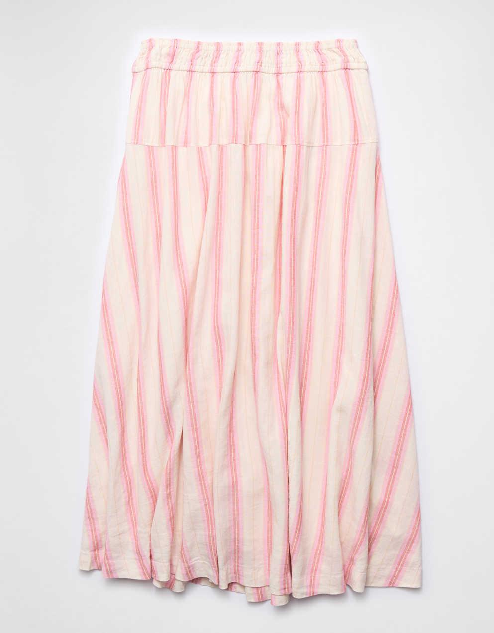 AE Linen-Blend Maxi Skirt
