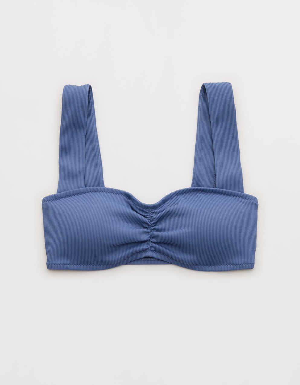 Aerie 寬帶條紋比基尼上衣
