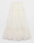 Aerie Lace Trim Maxi Skirt