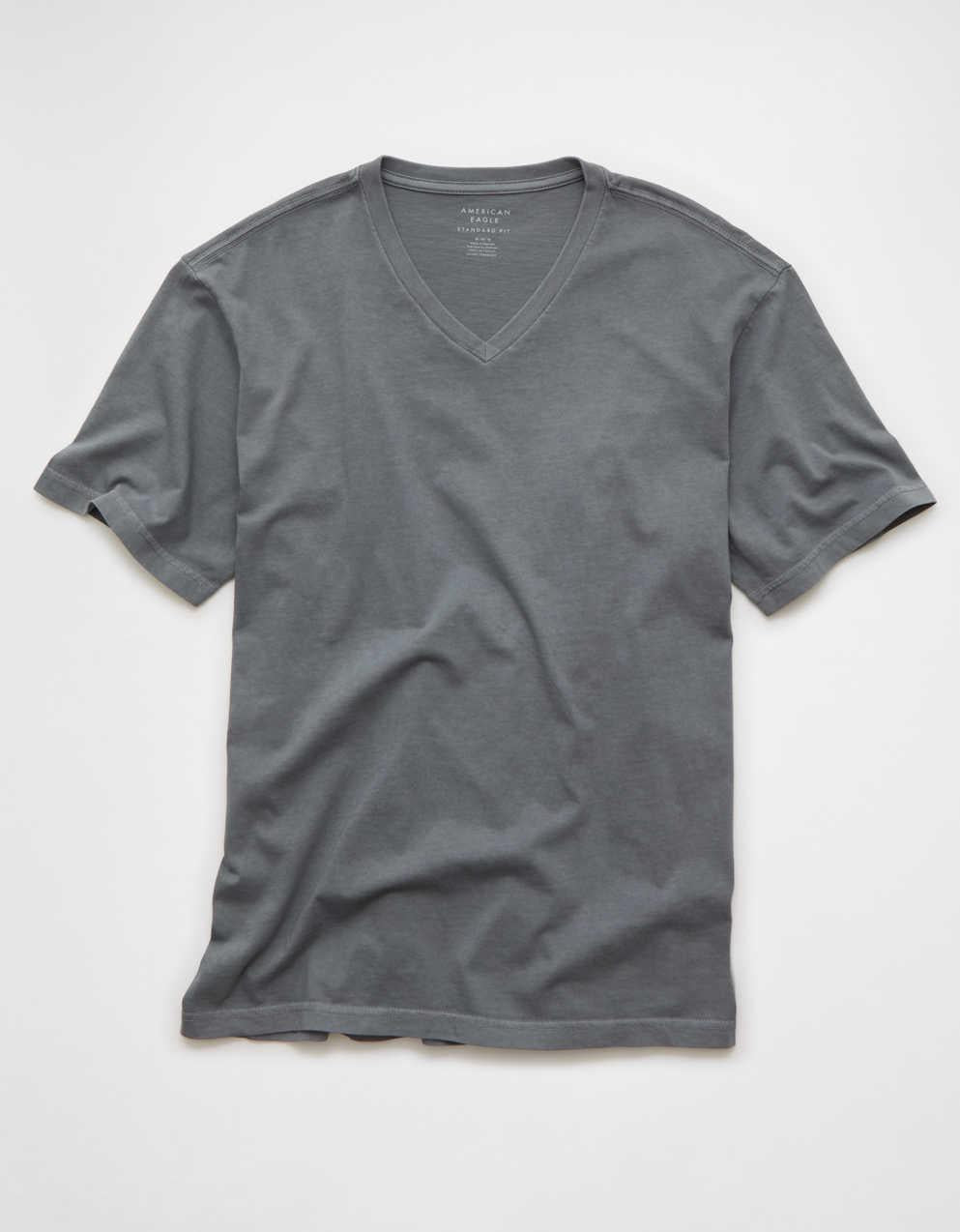 AE Standard Fit Lived-In V-Neck T-Shirt